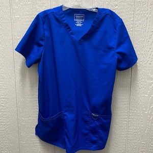 Gently used Cherokee Revolution scrub top galaxy blue size M
